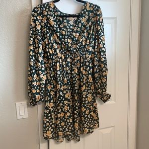 Dark green summer dress